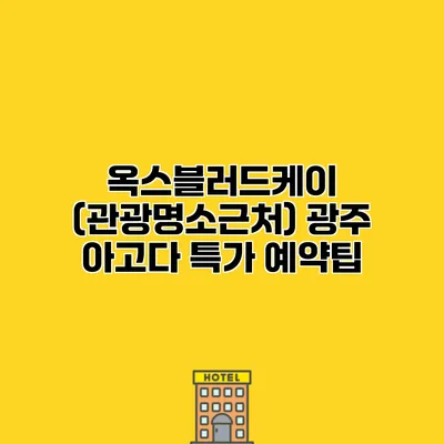 옥스블러드케이 (관광명소근처) 광주 아고다 특가 예약팁